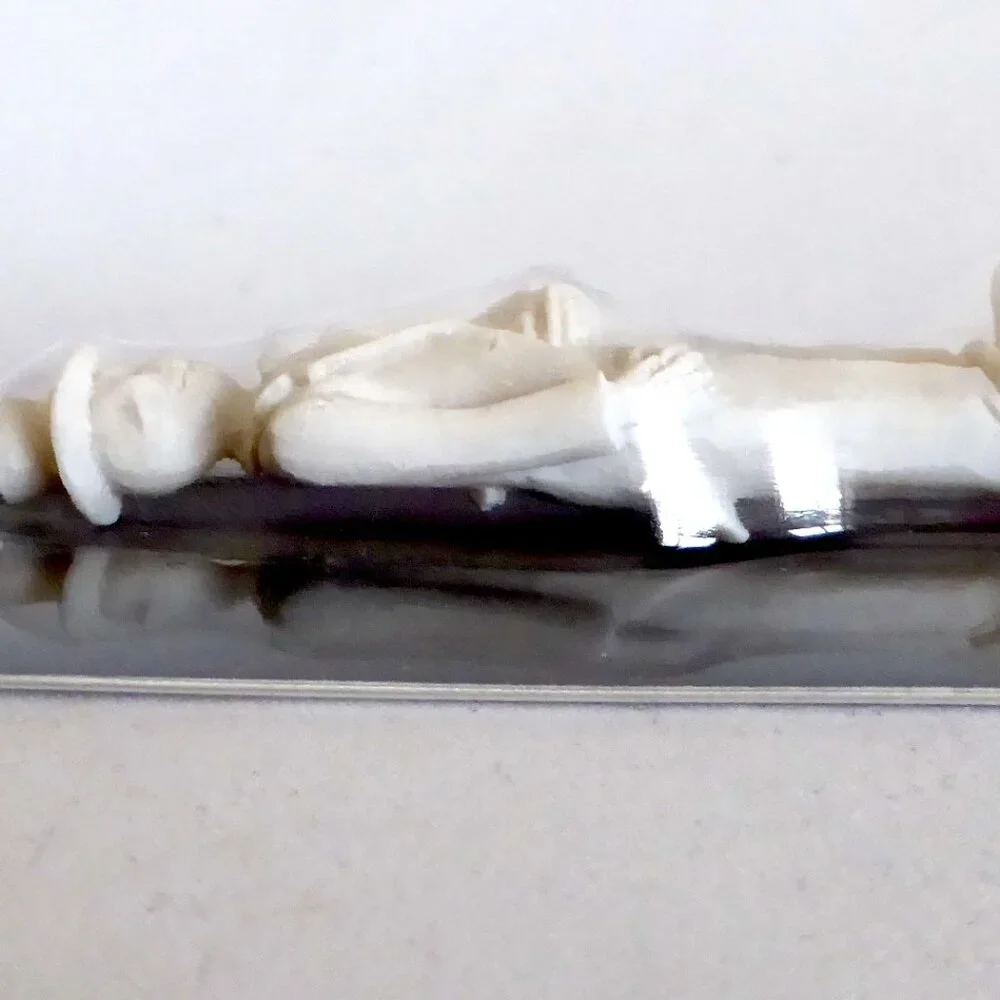 NEW FAB LAB SKELETON BRIDE & GROOM PAINTABLE CAKE TOPPER RESIN FIGURES